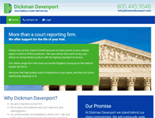 Tablet Screenshot of dickmandavenport.com